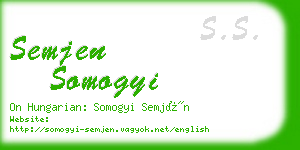 semjen somogyi business card